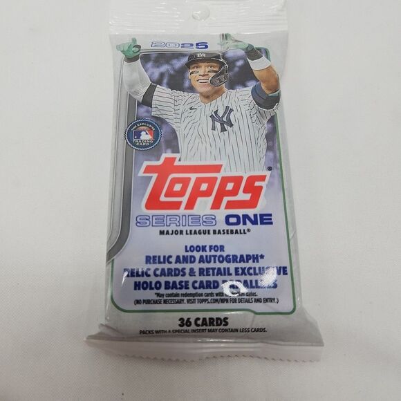 2025 Topps Series One Major League Baseball 36 Card Hanger Fat Pack - NEW! - Picture 1 of 12